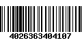 Código de Barras 4026363404107