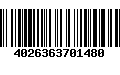 Código de Barras 4026363701480