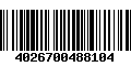 Código de Barras 4026700488104