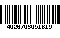 Código de Barras 4026703051619