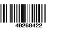 Código de Barras 40268422