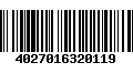 Código de Barras 4027016320119