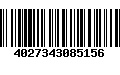 Código de Barras 4027343085156