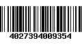 Código de Barras 4027394009354