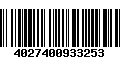 Código de Barras 4027400933253