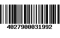 Código de Barras 4027900031992