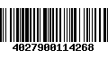 Código de Barras 4027900114268