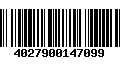 Código de Barras 4027900147099