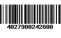 Código de Barras 4027900242800