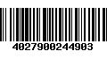 Código de Barras 4027900244903