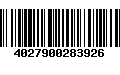 Código de Barras 4027900283926