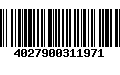 Código de Barras 4027900311971