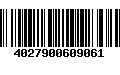 Código de Barras 4027900609061