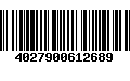 Código de Barras 4027900612689