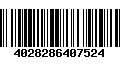 Código de Barras 4028286407524