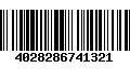 Código de Barras 4028286741321