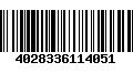 Código de Barras 4028336114051