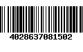 Código de Barras 4028637081502