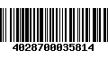 Código de Barras 4028700035814