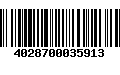 Código de Barras 4028700035913