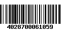 Código de Barras 4028700061059