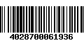 Código de Barras 4028700061936