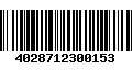 Código de Barras 4028712300153