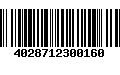 Código de Barras 4028712300160