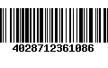 Código de Barras 4028712361086