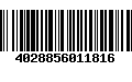 Código de Barras 4028856011816