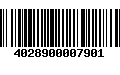 Código de Barras 4028900007901