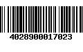 Código de Barras 4028900017023