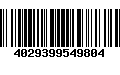 Código de Barras 4029399549804