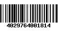 Código de Barras 4029764001814