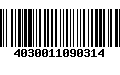 Código de Barras 4030011090314