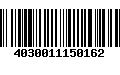 Código de Barras 4030011150162