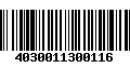 Código de Barras 4030011300116