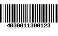 Código de Barras 4030011300123