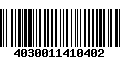 Código de Barras 4030011410402