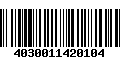 Código de Barras 4030011420104