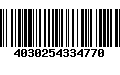 Código de Barras 4030254334770