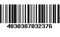 Código de Barras 4030387032376