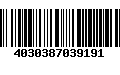 Código de Barras 4030387039191