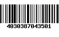 Código de Barras 4030387043501