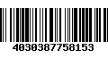 Código de Barras 4030387758153