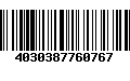 Código de Barras 4030387760767