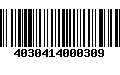 Código de Barras 4030414000309