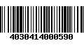 Código de Barras 4030414000590