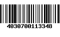 Código de Barras 4030700113348