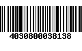 Código de Barras 4030800038138